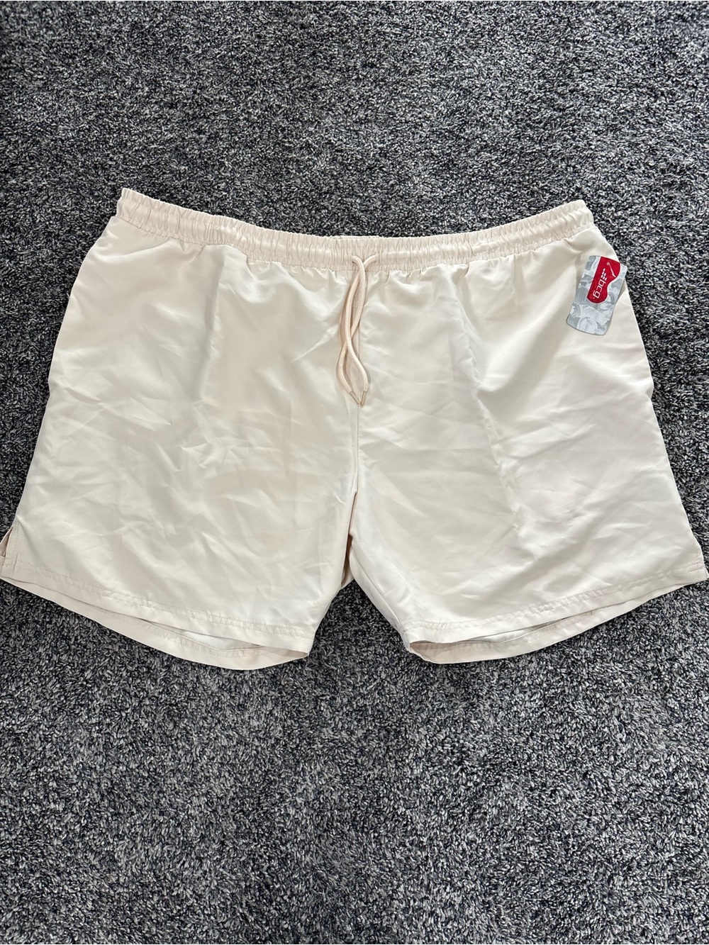 Men's Cream Athletic BCG Shorts - 2XL